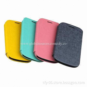 Fancy leather cell phone cases for Samsung galaxy s3
